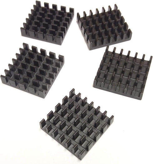 Easycargo 10pcs 19mm Heatsink Kit + 3M 8810 Thermal Conductive Adhesive Tape for Cooling GPU Raspberry Pi 4 PS5 SSD