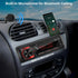 DOVOX MP3 2.1A Bluetooth Car Stereo Marine Radio: Single Din LCD Display Audio System - Indash Multimedia Player