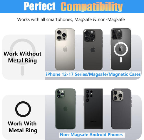MAGDIGITEH 12-17 Magnetic Phone Holder for Gym:Strong Magnets Gym Golf Accessories Essentials for Men/Women, Dual