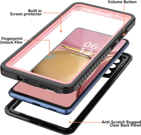 ANTSHARE Waterproof Case for Samsung Galaxy S20 FE 5G, Built-in Screen Protector, 360° Full Body Heavy Duty Shockproof