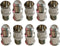 iMBAPrice (10 Pack) F-Jack to F-Quick Push On Plug F-pin Coaxial Quick Connect Adapter