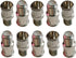 iMBAPrice (10 Pack) F-Jack to F-Quick Push On Plug F-pin Coaxial Quick Connect Adapter