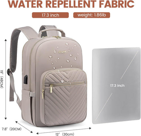 Backpack 17.3 inch,Cute Backpack Backpack LOVEVOOK Laptop for Women Womens Travel Purse,Professional Laptop Computer