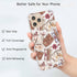 Aesthetic Butterfly Book Phone Case for iPhone 14 Pro, Vintage Brown Book Trendy Cool Girl Boy Silicone Shockproof TPU