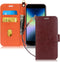 FYY Designed for iPhone SE Case 2022 / 2020 / iPhone 7 / 8 - Luxury PU Leather Wallet Phone Case with Card Holder (Dark