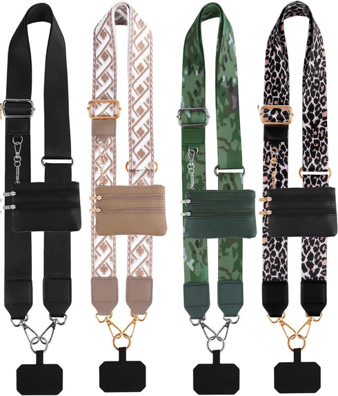 JituiChan Clip and Go Strap for Phone with Wallet Crossbody, Stylish Versatile Adjustable