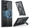ESR Samsung Galaxy S24 Ultra Case with Kickstand, Compatible with MagSafe, Military-Grade Protection (Frosted Black)