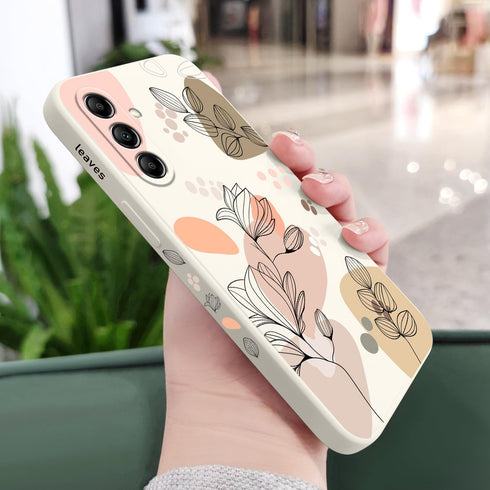 for Samsung Galaxy A25 5G Case Silicone Soft Anti Scratch Microfiber Lining Case for Samsung A25 5G Stylish Phone Cover 6.5 Inch-Morandi White