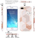 Jaholan Case for iPhone 7 Plus, Bling Glitter Sparkle Rose Gold Marble Design TPU Gel Case