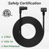 Conable 2-Slot 8 (2-Pack), 90 IEC320 C7 1-15P, 2 8, 2 Pack Angled Non-Polarized Angle Power Cord FT Degree L-Shaped TV