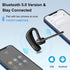 Callez Bluetooth Headset V5.0, CVC8.0 Dual Mic Noise Cancelling Wireless Earpiece for iPhone Android Cell Phone Trucker