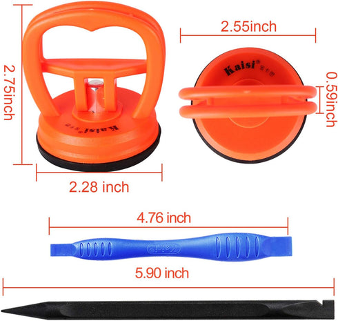 Kaisiking 11 PCS Screen Suction Cup Kit - LCD Screen Opening Tools for iPad, iMac, MacBook, Tablet, iPhone