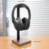 Wooden Headphone Stand for Desk, Airpods Max Holder with Square Design