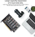 pcie4.0 x16 to m.2 m-Key nvme x 4 ssd Expansion Card with Heatsink, Supports 4 NVMe M.2 2280