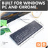 X9 Performance X9 7-Colors Large Print Backlit Computer Keyboard - Easy to See Big Letters - Lighted USB Wired Keyboard