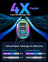 USB C Car Charger, 45W 4 Ports Super Fast Adapter, PD3.0 & QC3.0 30W Type C Charger Compatible with iPhone 15/14/13/12