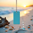 Dwuww Light Blue Ocean Shell Phone Chain Strap Fish Charm Star Beaded Keychain Phone Lanyard Acrylic Keyring Bag