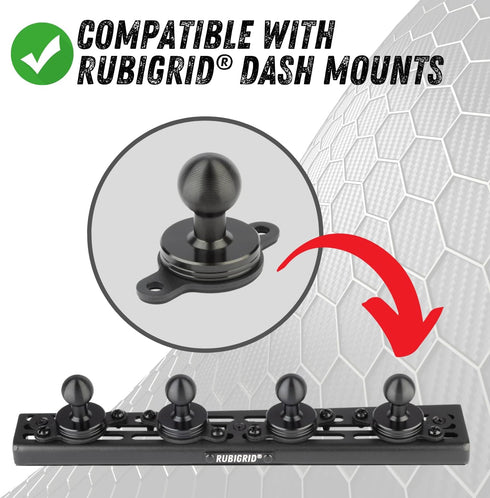 Bulletpoint Metal 2-Hole AMPS Base Mount with 20mm (0.787 inches) Mounting Ball
