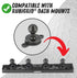 Bulletpoint Metal 2-Hole AMPS Base Mount with 20mm (0.787 inches) Mounting Ball