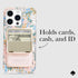 Kate Spade New York Magnetic Flip Phone Wallet/Card Holder - Compatible with MagSafe Phones and Cases, That Sparkle Pink