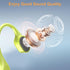 IP68 Swimming 32GB MP3 Swimming/Marathons/Cycling(Neon) Waterproof Headphones, Bone Conduction Liquid Silicone