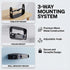 DAWASAPAT 1/4" Setup MINI Tabletop Projector Holder Mount with Screw & Cable Ties, Easy Stand for Most Projectors