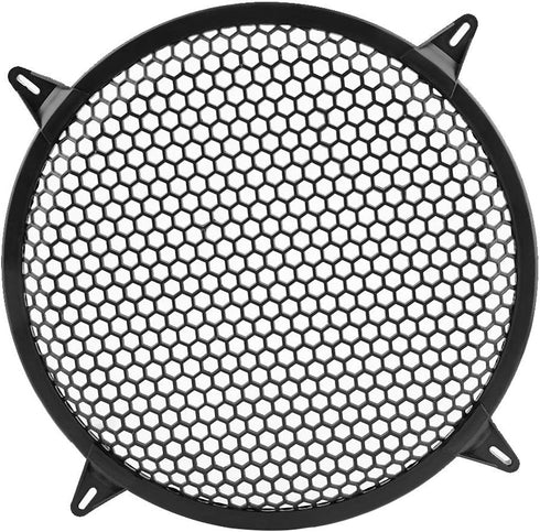 KIMISS SubWoofer Plastic Mesh Cover, Car Audio Cover Speaker Modification Cover, Car Speaker Grill 12 Guard 12inch