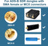 HzFitInc Set 1090MHz 978MHz 6.5dBi ADS-B Antenna Bundle - & High Gain Labeled Antenna with SMA Connector and MCX