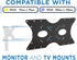 Mount-It! 50x50 75x75 100x100 200x100 200x200 400x200mm, 32"55" Steel VESA Adapter Plate Bracket, Conversion Kit for TV