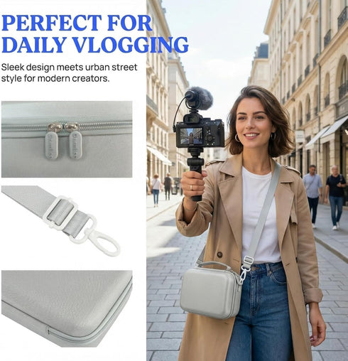 ZV-E10 a6400/ a6700/ a6100/ a6000/ a6600/ a6500 casmilee Camera Case for Sony Alpha Alpha Mirrorless Digital Camera
