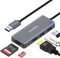 USB to HDMI Adapter, 5-in-1 USB Hub 3.0 with 1080p HDMI for PC Laptop, 2 USB Ports, SD/Micro SD Reader