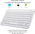 Ultra-Slim Bluetooth Keyboard, Portable Mini Wireless Rechargeable for Apple iPad iPhone Samsung Tablet Phone