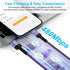 USB A to USB C Cord 6FT/3Pack for Samsung Galaxy S24 Ultra/S23/A15 5G, Fast Charging Cable for iPhone 15 Pro
