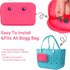 Silicone Bogg Bag Accessories Set with 2PCS Charms, Waterproof Phone Holder for Large iPhone 13/14/15 Pro Max