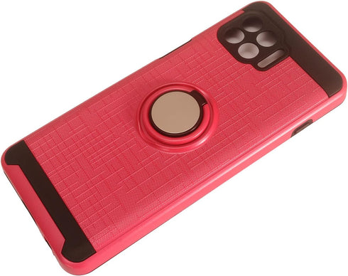 Phone Case with Ring Stand for Motorola One 5G, Moto One 5G UW /XT2075 - RS2 Hot Pink