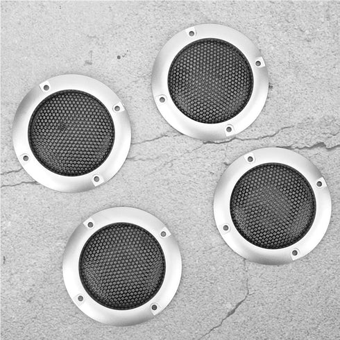 4pcs 2inch Car Speaker Grill Covers, Protective Decorative Audio Speaker Mesh Grille with ABS Plastic Frame