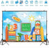 XUNJIN NO.1 Decor,8x6ft Back to School ABC Photography Background Globe Pencil Book Children Birthday Portrait Decor