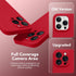 iPhone 15 Pro Max Case, Deep Red Silicone, MagSafe Compatible, Shockproof, Full Camera Protection, Includes 2 Screen