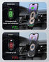 ZEEHOO DUOXX Wireless Car Charger, Dual Coils 15W Fast Charging Auto-Clamping Car Mount for iPhone 15 14 13 12