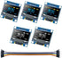 SuziePi 5 Pcs 0.96 Inch OLED I2C IIC Display Module 12864 128x64 Pixel