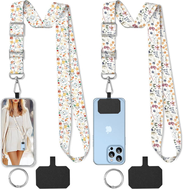 TIHGJHY 2 Pack Phone Lanyard Cell Phone Lanyard Crossbody Adjustable Phone Strap for