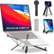 makecatch Adjustable Laptop Stand for Desk with Magnetic Phone Holder, MagSafe Compatible Portable