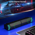 Jeecoo M20 Bluetooth Computer Speakers for PC, Wired USB-Powered Sound Bar, Superb Stereo Sound, Gradient LED