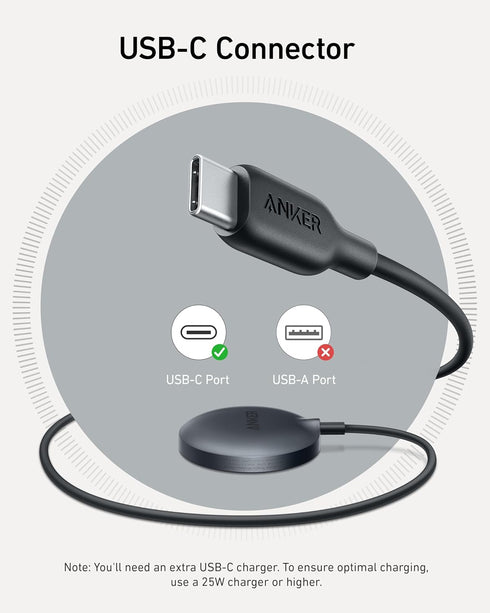 Anker MagSafe Charger Compatible, MagGo Magnetic Wireless Charger (Pad), Qi2 Certified 15W for iPhone 15/15 Plus/Pro