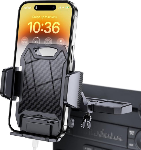 APPS2Car Sturdy CD Slot Phone Mount - Hands-Free Car Phone Holder, Universally Compatible with All iPhone & Android