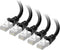 Cable Matters 10Gbps 5-Pack Snagless Shielded Cat 6A Ethernet Cable - 14ft,