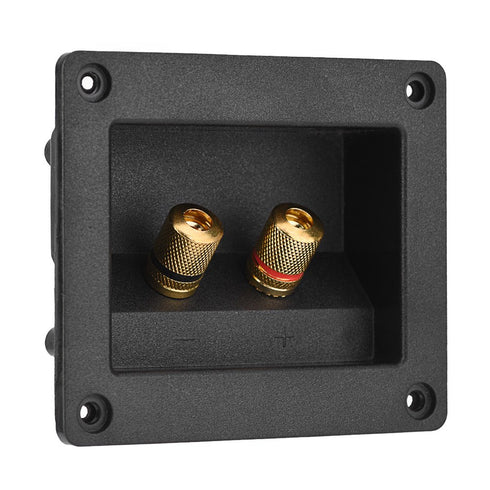 Speaker Terminal Box DIY 2-Way Binding Post Terminal Cable Connector Box for Subwoofer