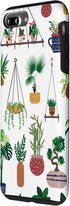 iPhone 7 Plus/8 Plus Boho Nature Art Case with Indoor and Outdoor Plant Illustrations