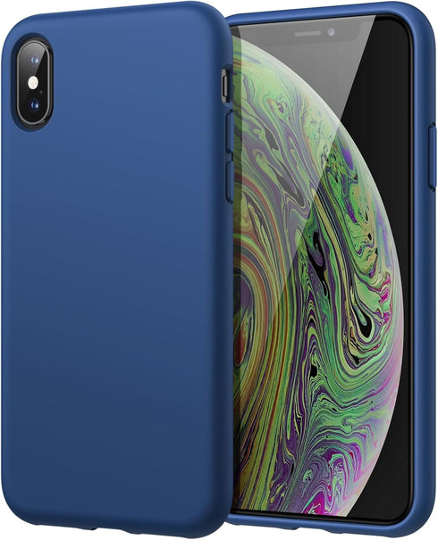JETech Silicone Case for iPhone X, iPhone Xs, 5.8-Inch, Silky-Soft Touch Full-Body Protective Case, Shockproof Cover