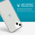 tech21 iPhone 14 Plus Evo Clear Case, Scratch-Resistant, Shock-Absorbing with 12ft Multi-Drop Protection